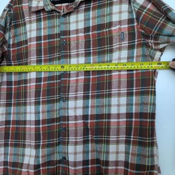 Eddie Bauer Brushed Cotton Plaid Button Down Shacket Jacket Flannel Sz XXL - Picture 16 of 16